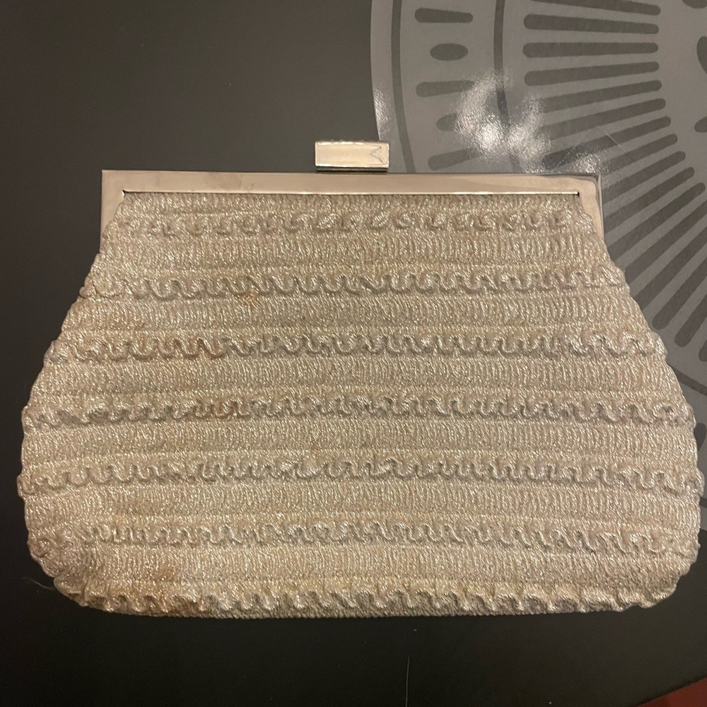 Vintage off white purse/clutch